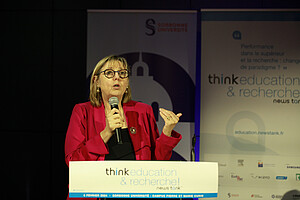 La ministre Sylvie Retailleau.  © Seb Lascoux pour News Tank