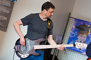 Marc Fleck, à la basse. © Christophe Jehl