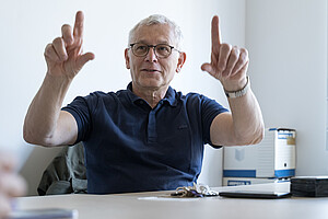 Pascal Marquet est professeur de sciences de l’éducation et de la formation à l’Université de Strasbourg et directeur du Laboratoire Interuniversitaire de sciences de l'éducation et de communication (Lisec). © Catherine Schröder / Unistra