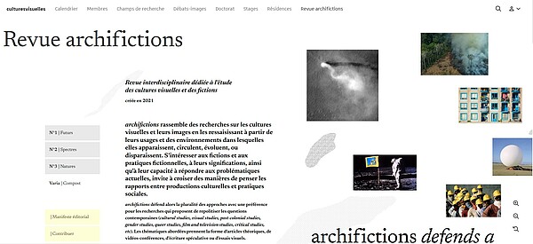 La revue Archifictions est disponible sur le site culturesvisuelles.org