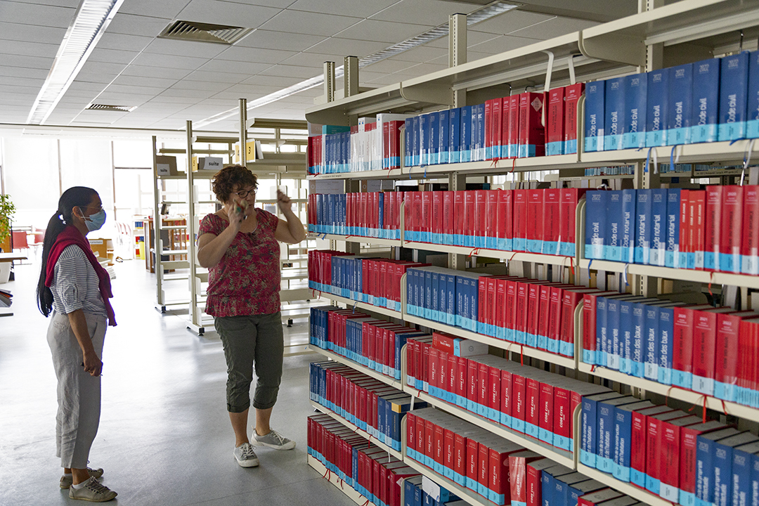 L’opération consiste à rendre plus lisibles les collections de droit. La bibliothèque de la Faculté de droit ayant fermée, celles-ci se retrouvent centralisées à L’Alinéa et à l’Escarpe (bibliothèque de recherche).