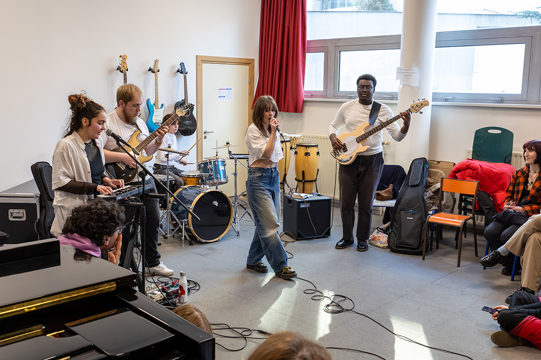 Un groupe d’étudiants du département Musique de la Faculté des arts ont offert une démonstration de leurs talents.