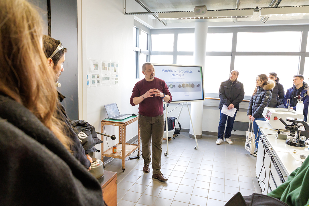 La JPO a attiré de nombreux visiteurs à l'École européenne de chimie, polymères et matériaux (ECPM), sur le campus de Cronenbourg (Crédit : Nicolas Busser)