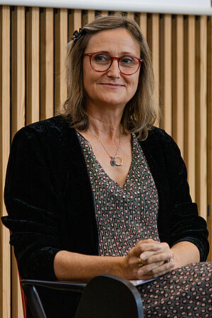 Lenka Horňáková-Civade, auteure en résidence à l'Université de Strasbourg et marraine du prix Louise-Weiss 2026. © Samuel Daragon