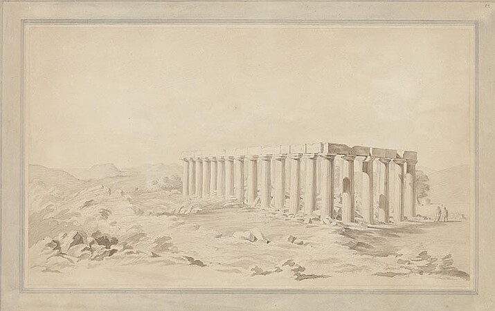 Temple d'Apollon Epicourios à Bassae (Phigalia), Carl Haller van Hallerstein. ©BNU