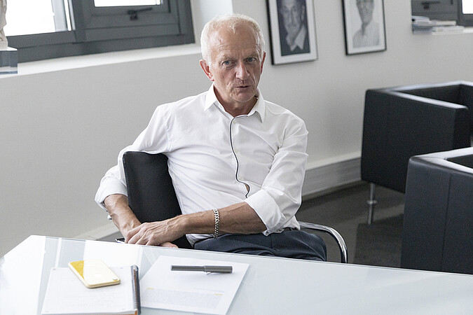 Michel Deneken dans son bureau. © Catherine Schröder / Unistra
