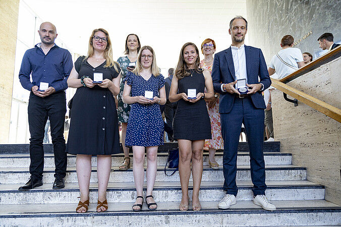 Six chercheurs ont reçu un prix scientifique de l'Université de Strasbourg. ©C.Schröder/Unistra