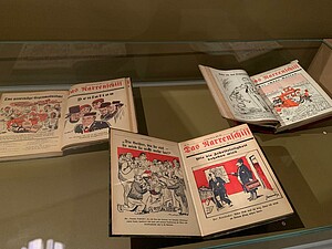 Les revues des milieux nationalistes publient des caricatures contre le gouvernement français ou reprennent des thématiques antisémites et xénophobes.