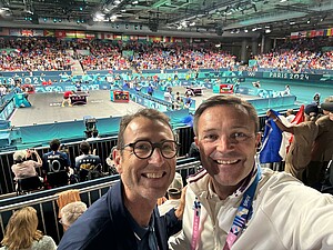 Gilles ERB (à g.) et David Lappartient, président du Comité national olympique et sportif français. © DR