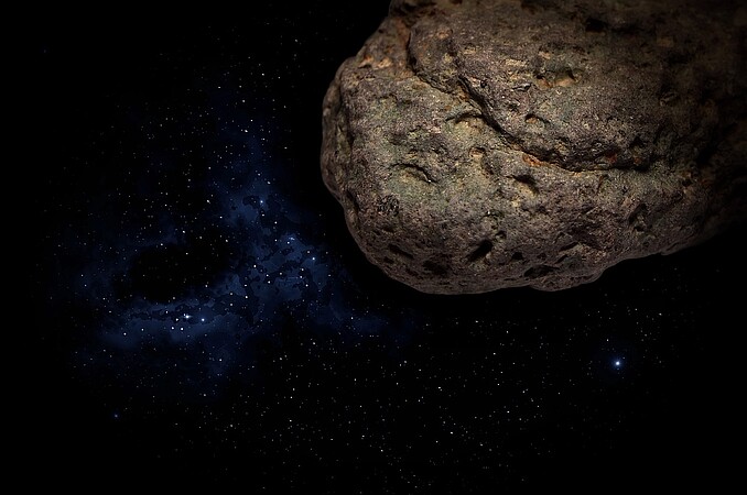 Les météorites, présentes lors de la formation du système solaire, pourraient avoir catalysé les premières voies métaboliques du vivant, sans enzymes. Crédit CC