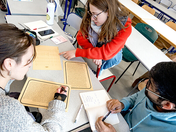 Lors de l’atelier du 13 décembre sur la question de l’écriture non sexiste. © Catherine Schröder/Unistra.