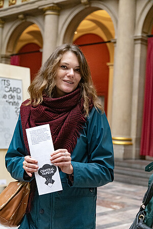 Graphiste, Marie Secher, enseigne le design à la Faculté des arts. Elle fait aussi partie du collectif Central vapeur. © Catherine Schröder / Unistra