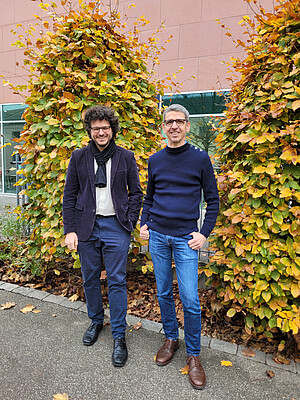 Jean Rehbinder, responsable technique de la plateforme Gaia, et David Cazier, son responsable scientifique. © DR 