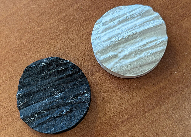 Modèles de failles, imprimés en 3D. © DR