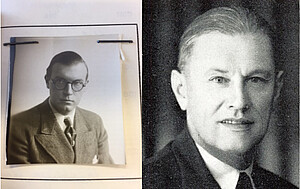 Adolf Jung (en 1943, à Berlin) et Friedrich/Frédéric Trenz, deux Alsaciens aux destins divergents.