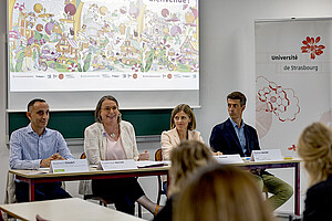 L'Université de Strasbourg et ses partenaires ont présenté leurs actions communes pour l'année à venir. © C. Schröder / Unistra