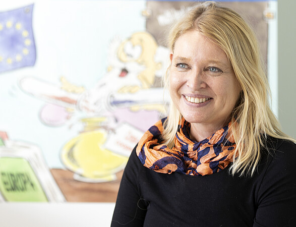 Birte Wassenberg est professeure d’histoire contemporaine à Sciences Po Strasbourg, vice-présidente Europe et relations internationales de l'Université de Strasbourg. © Catherine Schröder / Unistra