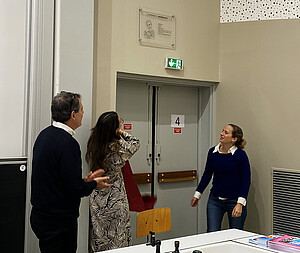 Dévoilement de la plaque en l'honneur de Mathilde Brini