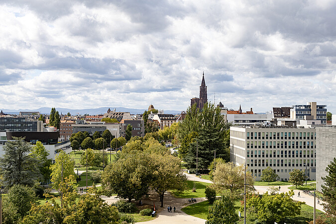 La campus de l'Esplanade de Strasbourg. © Schroder/unistra.