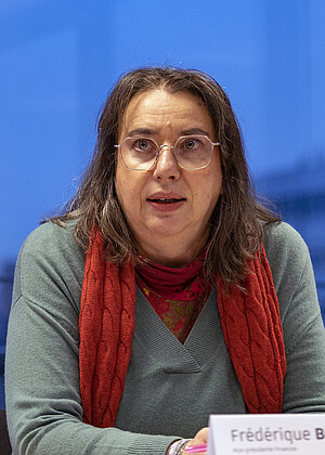 Frédérique Berrod, vice-présidente Finances, le 14 décembre 2022. Crédit : Catherine Schröder / Unistra