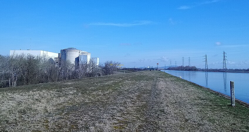 La centrale nucléaire de Fessenheim en 2023. ©Clémentine Marty