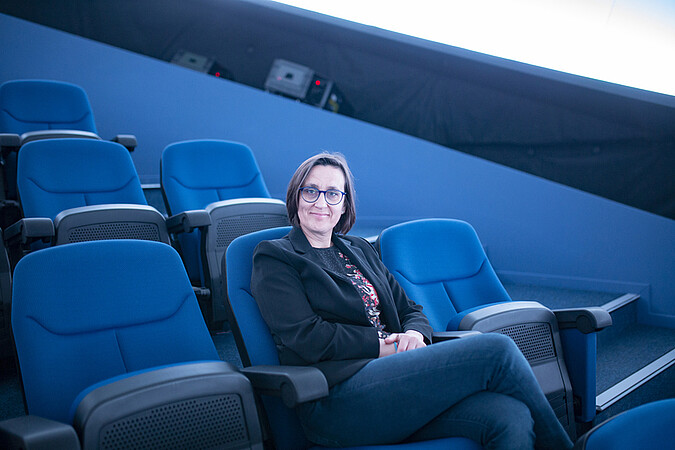 Milène Wendling est responsable du Planétarium du Jardin des sciences de l’Université de Strasbourg. ©C. Schröder/Unistra 
