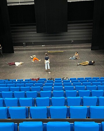 Première répétition au Point d'Eau pour la troupe du BDA de Sciences Po Strasbourg. © DR