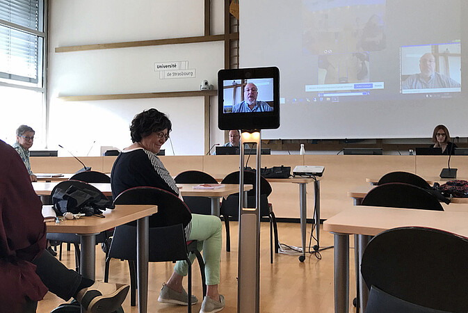 Pour mieux faire connaître cette aide méconnue, la Mission handicap a présenté ses robots mardi 2 juillet. © Annalena Meyer-Freund