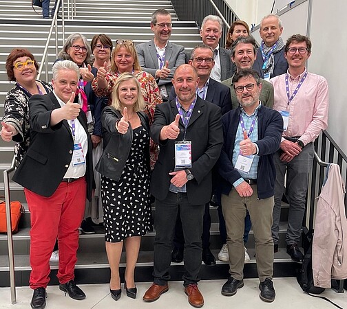 Le cluster IA Enact a été officiellement lancé le 20 mai 2025, à Strasbourg, en présence de l'ensemble des partenaires lorrains et alsaciens. © Université de Lorraine