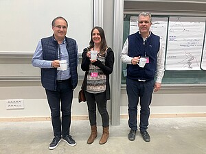 Prix du jury : Le projet épidermes sous pression explore les interactions entre biochimie, mécano-biologie, physique et chimie des matériaux. © DR.