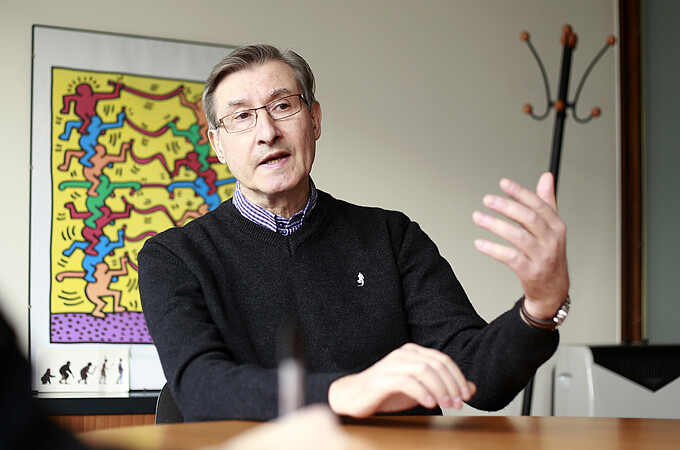 Francis Messner est membre de l’unité mixte de recherche Droit, religion, entreprise et société. ©C. Schröder/Unistra 