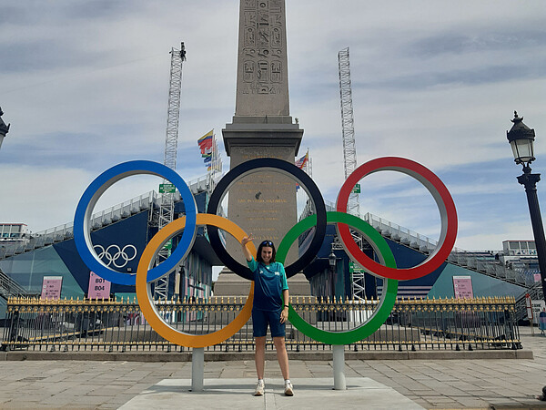 Elna Delhopital, étudiante en géographie et bénévole pour les Jeux olympiques, a été mobilisée sur le site de la Concorde. © DR