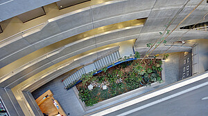 Le bâtiment est construit autour d’un atrium central. © C.Schröder/Unistra