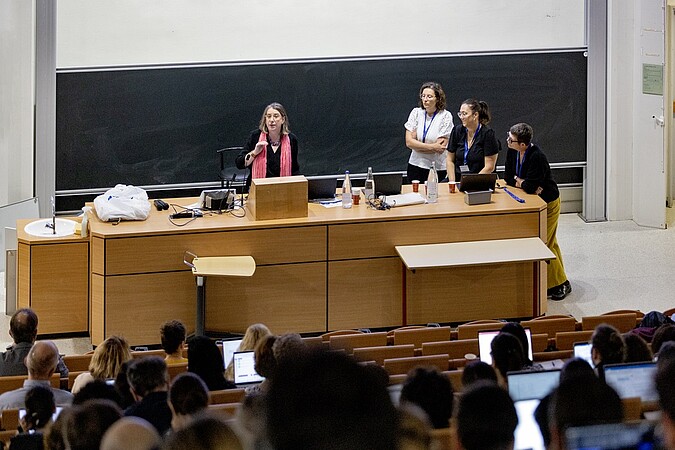 Frédérique Berrod, présidente de l’Université de Strasbourg, a salué la démarche de l’ANR. ©C. Schröder/Unistra