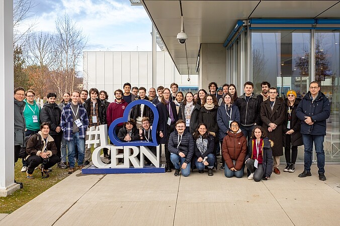 Une trentaine d’étudiants du Master physique subatomique et astroparticules ont visité durant deux jours le CERN. ©N. Busser