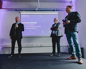 Michel de Mathelin, Grégory Hebinger et Patrick Llerena