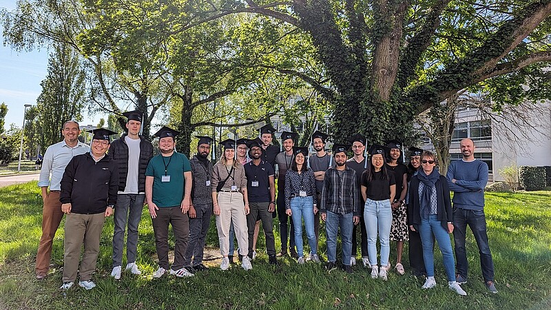 Les doctorants et membres du projet se sont retrouvés lors d'un événement de clôture au Centre européen de sciences quantiques début avril. ©Léa Filleul