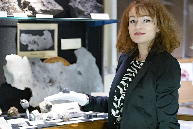 Barbara Gollain est géologue et responsable du Musée de minéralogie au Jardin des sciences. © Catherine Schröder / Unistra