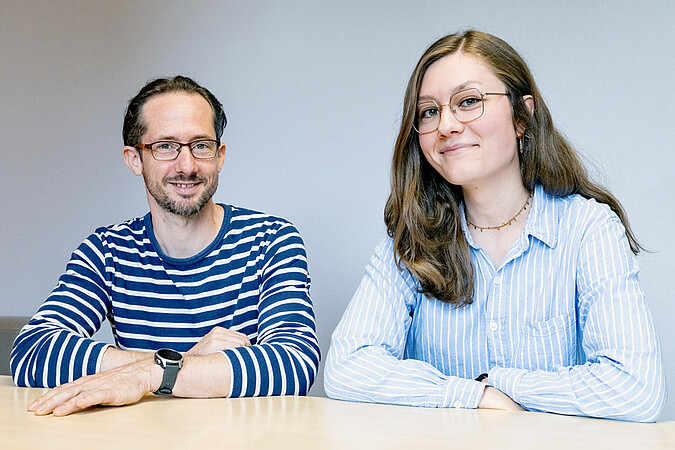 Basile Sauvage et Justine Aubry forment un binôme aux missions complémentaires. © Catherine Schröder / Unistra