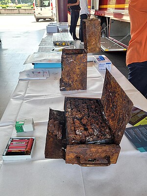 Les batteries au lithium sont à l’origine chaque année d’incendies mortels. ©Insa Strasbourg Les batteries au lithium sont à l’origine chaque année d’incendies mortels. ©Insa Strasbourg