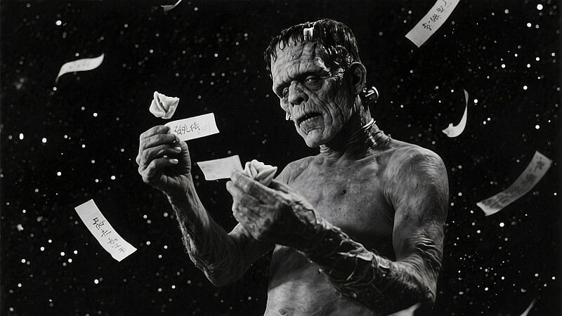 Zen GPT, Frankenstein (détail), Promptographie. © Boris Eldagsen, 2025