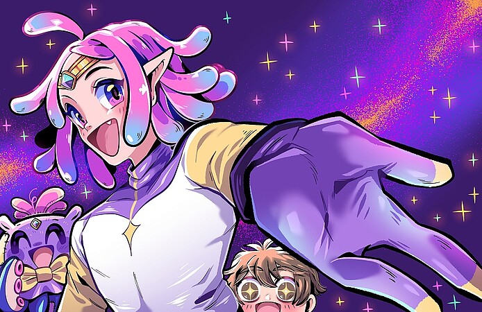 Biumiz est un personnage extraterrestre de la planète Pikirengo arrivé sur Terre par accident. ©Piki & Co