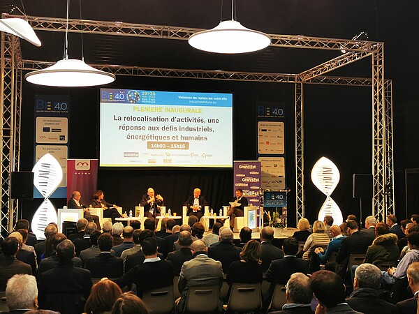 Lors de la plénière au salon des industries du Futur à Mulhouse les 29 et 30 novembre. Crédit : DR.