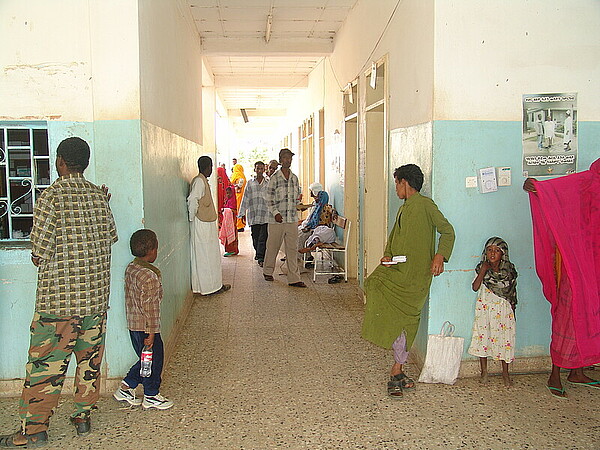 Un centre de santé responsable de la prise en charge des malades dans le cadre de la lutte contre le paludisme en Érythrée. © Dr Selam Mihreteab