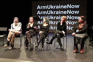 Lors de la journée d’études : «Le retour de la guerre. Les dramaturgies au miroir des conflits contemporains » © DR.