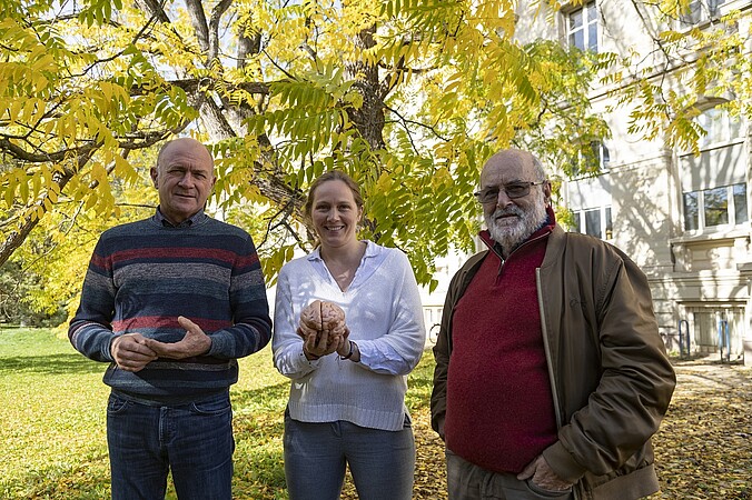 Domitille Boudard compte parmi les deux employés strasbourgeois de Neurex. A sa gauche, Jean-Christophe Cassel et à droite Paul Pévet.