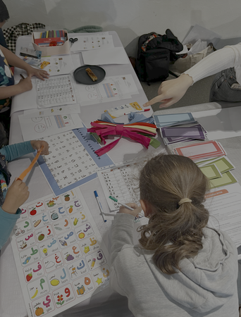 Activité avec une classe, dans le cadre du projet ACT'IN. © DR