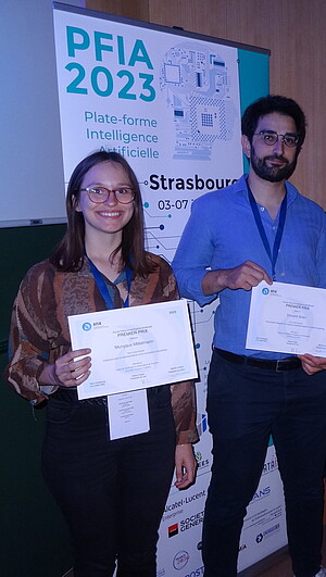 Munyque Mittelmann et Vincent Grary, lauréats ex-aéquo du prix de thèse de l’Afia 2023. ©DR.